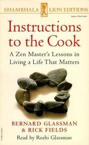 Cover of: INSTRUCTIONS TO THE COOK-AUDIO | 