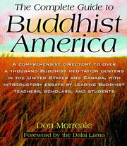 Cover of: The complete guide to Buddhist America by Don Morreale