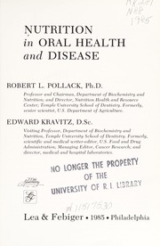 Nutrition in Oral Health and Disease by Robert Pollack