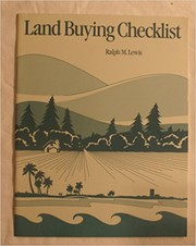 Cover of: Land buying checklist