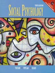 Cover of: Social psychology by Shelley E. Taylor