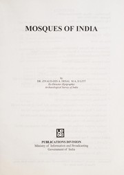 Cover of: Mosques of India