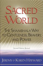 Cover of: Sacred world by Jeremy W. Hayward