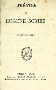 Cover of: Théâtre de Eugène Scribe