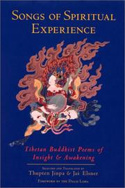 Cover of: Songs of spiritual experience by selected and translated by Thupten Jinpa and Jaś Elsner