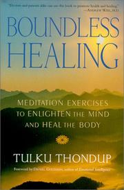 Cover of: Boundless Healing: Mediation Exercises to Enlighten the Mind and Heal the Body (Buddhayana Foundation Series)