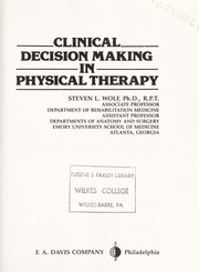Cover of: Clinical decision making in physical therapy