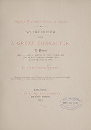 Cover of: Governor Winthrop