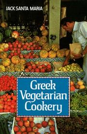 Cover of: Greek Vegetarian Cookery by Jack Santa Maria