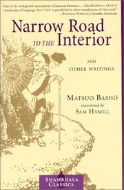 Cover of: Narrow Road to the Interior by Bashō Matsuo