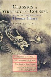 Cover of: Classics of Strategy and Counsel, Volume 2 by Thomas Cleary
