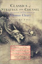 Cover of: Classics of Strategy and Counsel, Volume 2 by Thomas Cleary, Thomas Cleary
