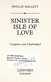 Cover of: Sinister isle of love