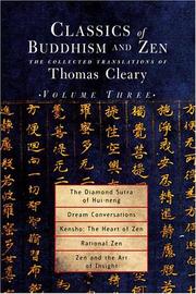 Cover of: Classics of Buddhism and Zen, Volume 3: The Translated Works of Thomas Cleary (Classics of Buddhism and Zen)