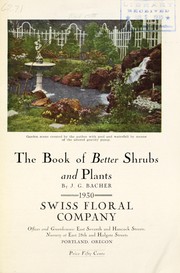 The book of better shrubs and plants