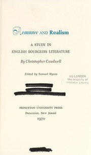 Cover of: Romance and realism | Christopher Caudwell