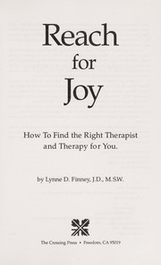 Cover of: Reach for joy | Lynne D. Finney