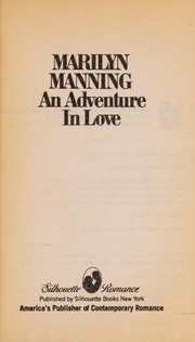 Cover of: An adventure in love | Marilyn Manning