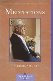 Cover of: Meditations (Shambhala Classics)