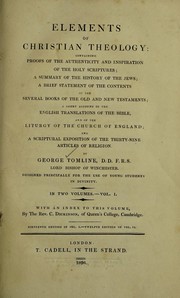 Cover of: Elements of christian theology by George Pretyman