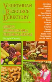 Cover of: Vegetarian resource directory: guide to information for a vegetarian lifestyle