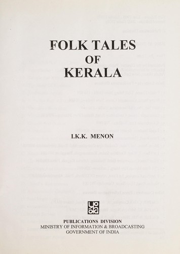 Folk tales of Kerala by I. K. K. Menon