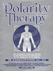 Cover of: Polarity Therapy The Complete Collected Works Volume 1