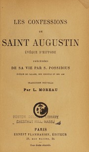 Cover of: Les confessions de Saint Augustin, évêque d'Hippone by Augustine of Hippo
