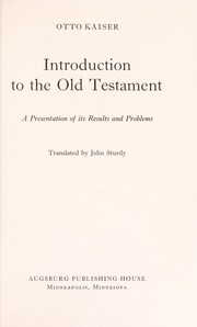 Einleitung in das Alte Testament by Otto Kaiser