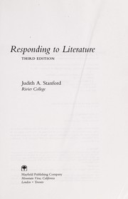Cover of: Responding to literature | 