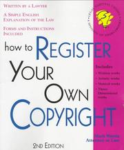 Cover of: How to register your own copyright by Mark Warda