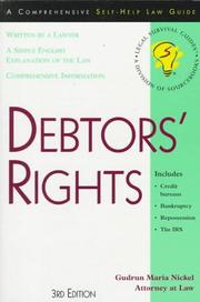 Debtors' rights by Gudrun M. Nickel