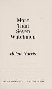 Cover of: More than seven watchmen