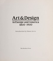 Cover of: Art & design in Europe and America, 1800-1900
