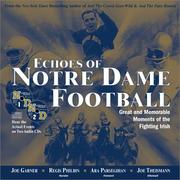 Cover of: Echoes of Notre Dame Football by Joe Garner