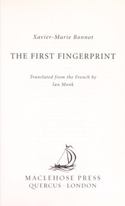 Cover of: The first fingerprint
