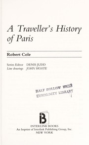 Cover of: A traveller's history of Paris
