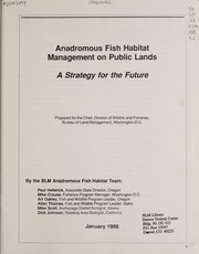 Cover of: Anadromous fish habitat management on public lands | Paul Vetterick