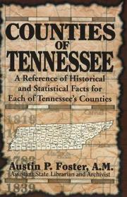 Counties of Tennessee by Austin P. Foster