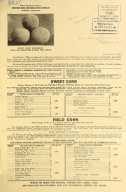 Cover of: Western Seed and Irrigation Company [price list]: November 11, 1930