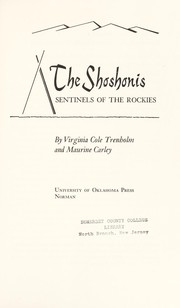 Cover of: The Shoshonis, sentinels of the Rockies by Trenholm, Virginia Cole