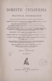 Cover of: A domestic cyclop©Œdia of practical information ... | Goodholme, Todd S.,