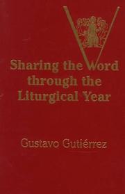 Cover of: Sharing the Word through the liturgical year