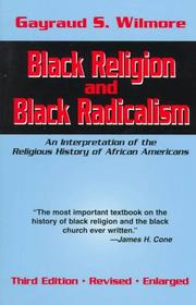 Cover of: Black religion and black radicalism