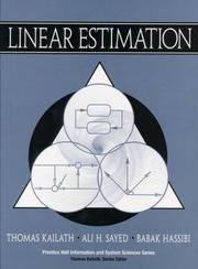 Linear estimation by Thomas Kailath