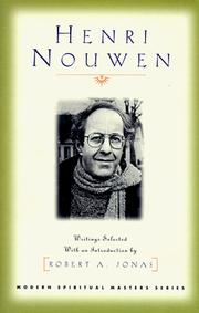Cover of: Henri Nouwen | Henri J. M. Nouwen