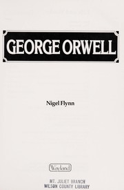 Cover of: George Orwell by Nigel Flynn