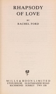 Cover of: Rhapsody of love. by Rachel Ford