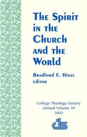 Cover of: Spirit in the Church and the World (Annual Publication of the College Theology Society)