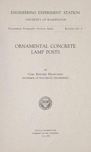 Cover of: Ornamental concrete lamp posts